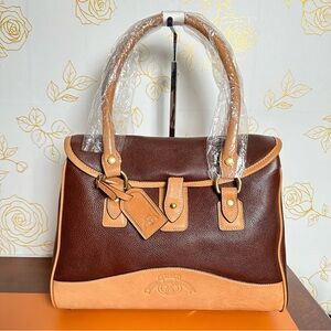 🔵 Brand New GHURKA Women's Handbag Brown - Firm
